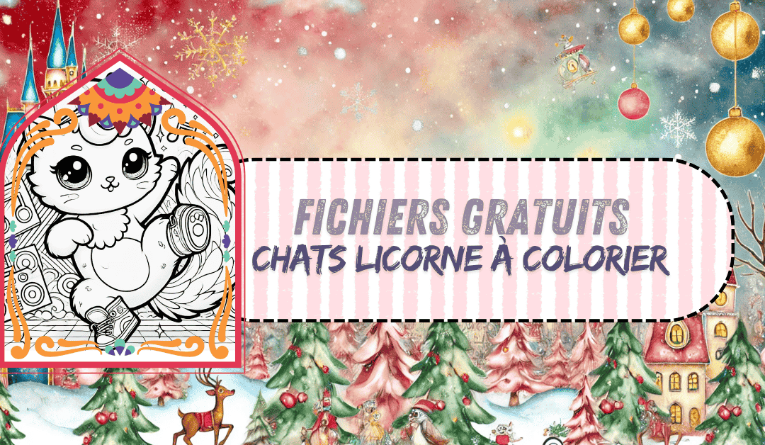 Coloriages gratuits à imprimer de chat licorne