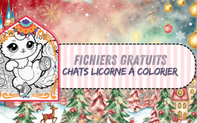 Coloriages gratuits à imprimer de chat licorne