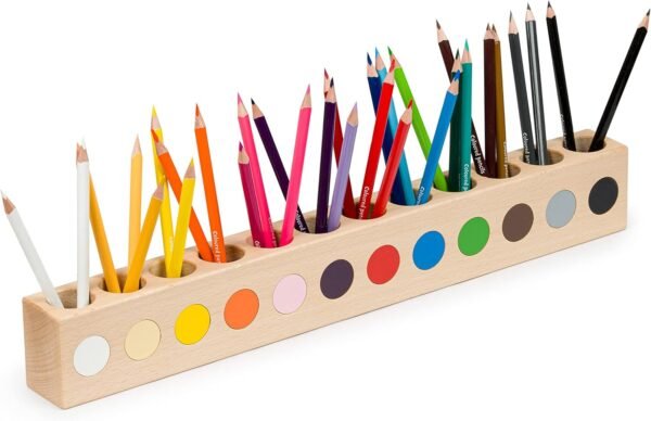 crayon rangés par couleur