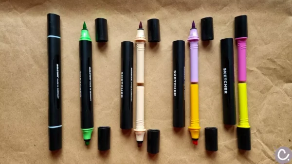 Nuancier Molotow Sketcher – Marqueurs Double Pointe Durables – Outil Indispensable pour Artistes et Coloristes