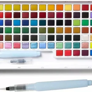 Koi Aquarelle Sakura 96 Godets : Métallique, Nacré & Fluorescent