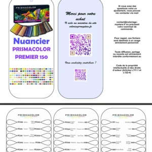 nuancier 150 couleurs Prismacolor Premier