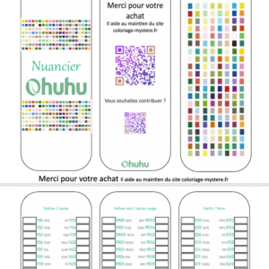 Nuancier HONOLULU B – Ohuhu Gamme complète (mise à jour août 2025)