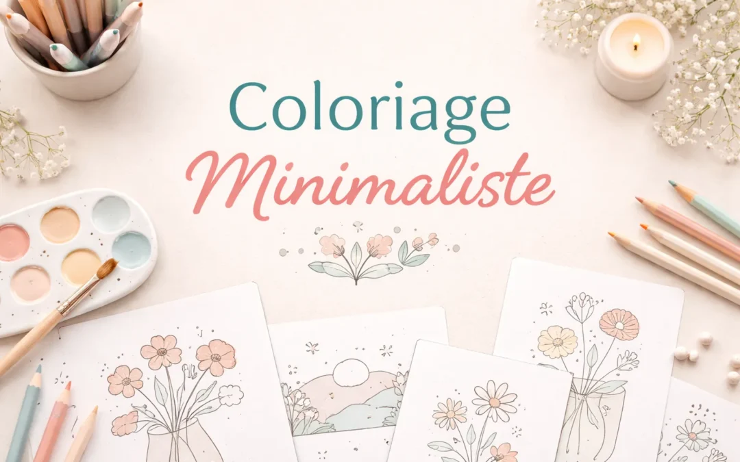 Le coloriage minimaliste : mieux choisir son matériel pour acheter moins et mieux