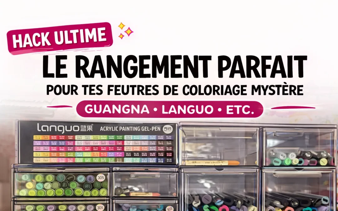 HACK ULTIME : Le rangement parfait pour tes feutres de coloriage mystère (GuangNa, Languo & co)